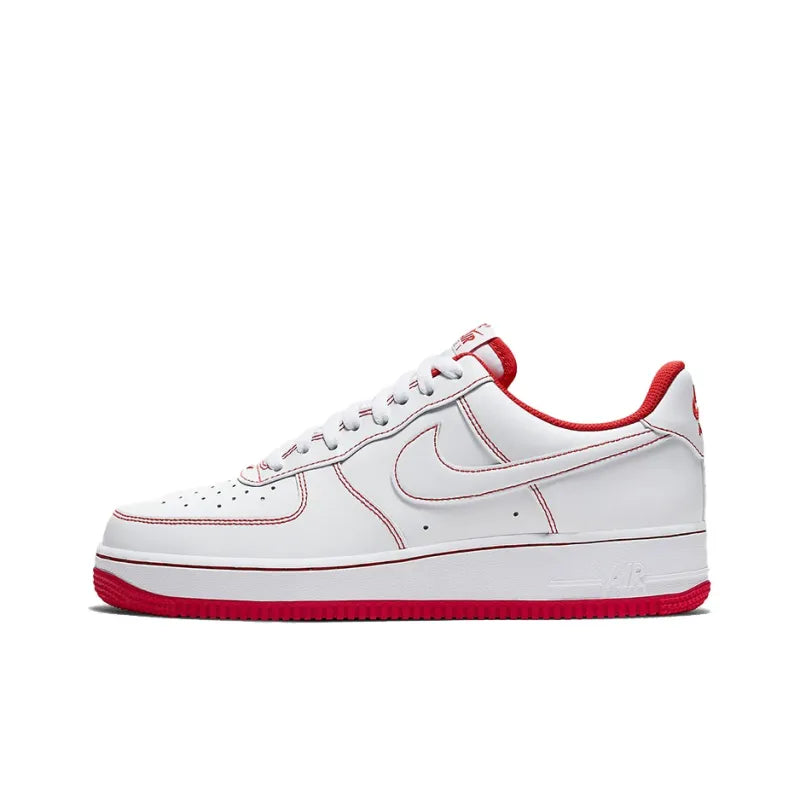 Nike Air Force 1 Low '07 White University Red - Banlieue91