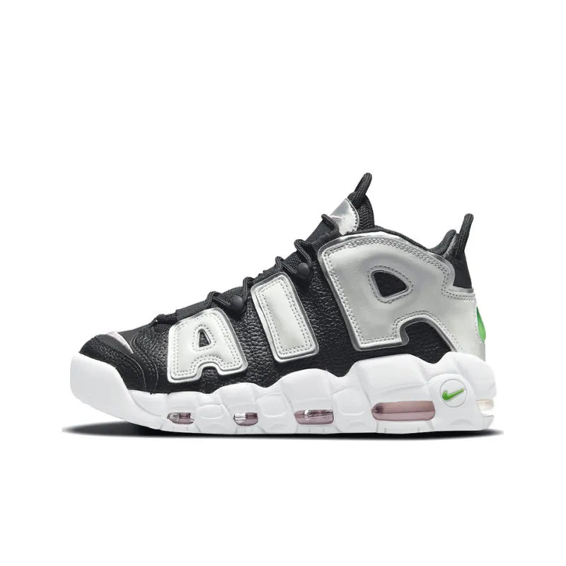 Nike Air More Uptempo Black White Green - Banlieue91