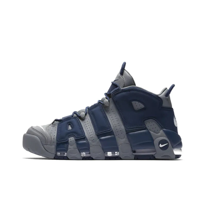 Nike Air More Uptempo Cool Grey Midnight Navy - Banlieue91