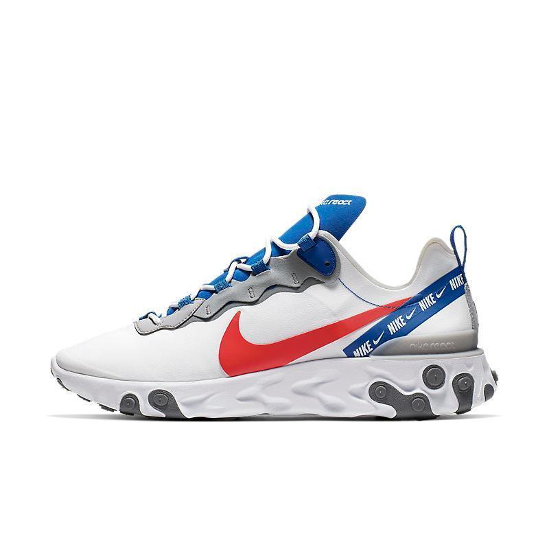 Nike React Element 55 'White Game Royal Habanero Red' - Banlieue91