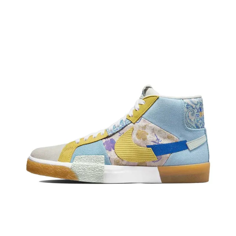 Nike SB Zoom Blazer Mid Premium Paisley Pack Boarder Blue - Banlieue91