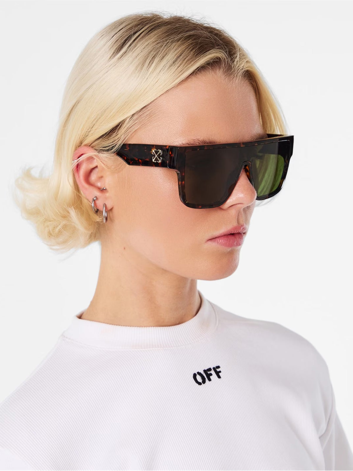 OFF-WHITE Syracuse Logo Sunglasses - 145 mm Arm, 132 mm Lens - Banlieue91 -