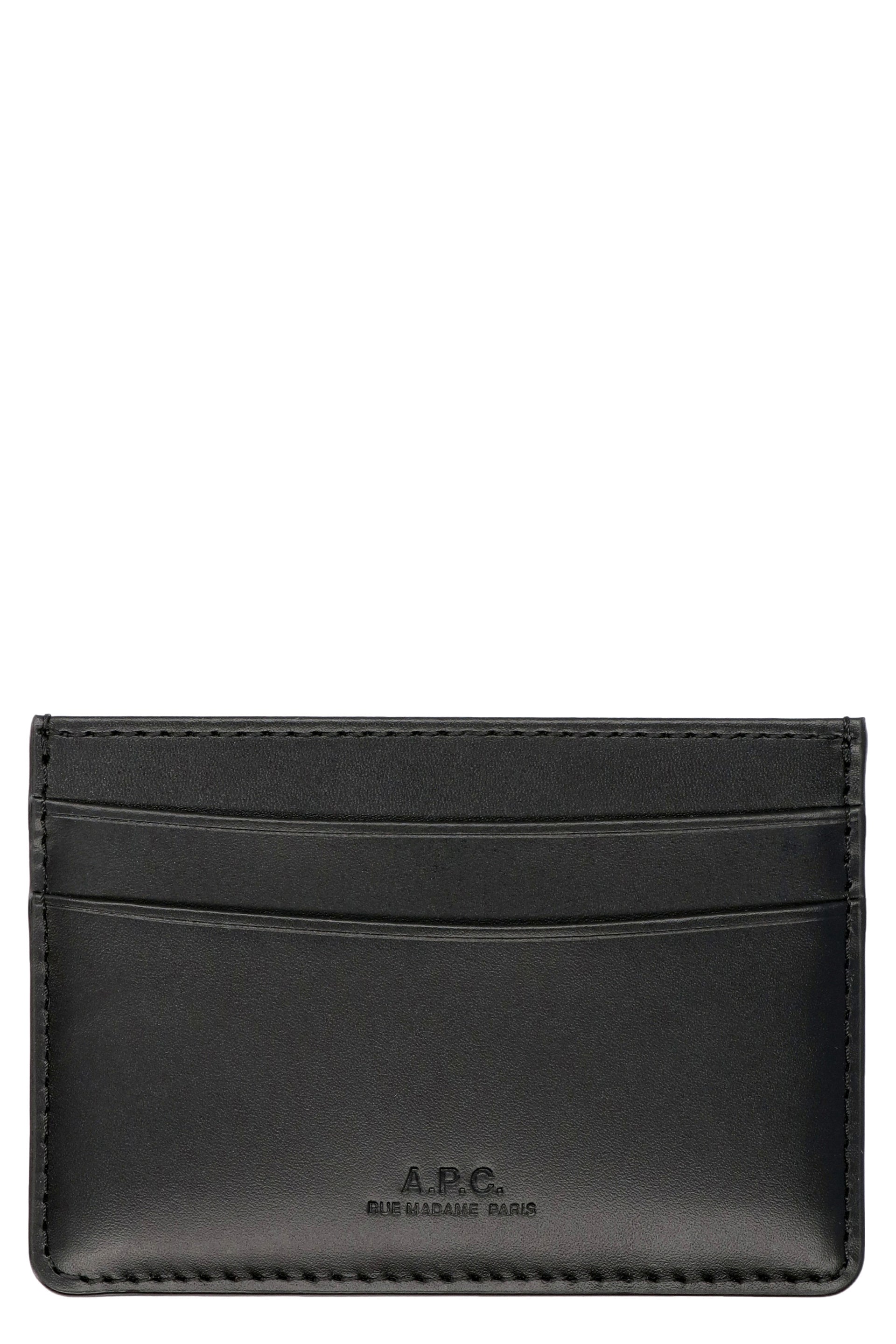 A.P.C. Mini Leather Card Holder - Banlieue91 -