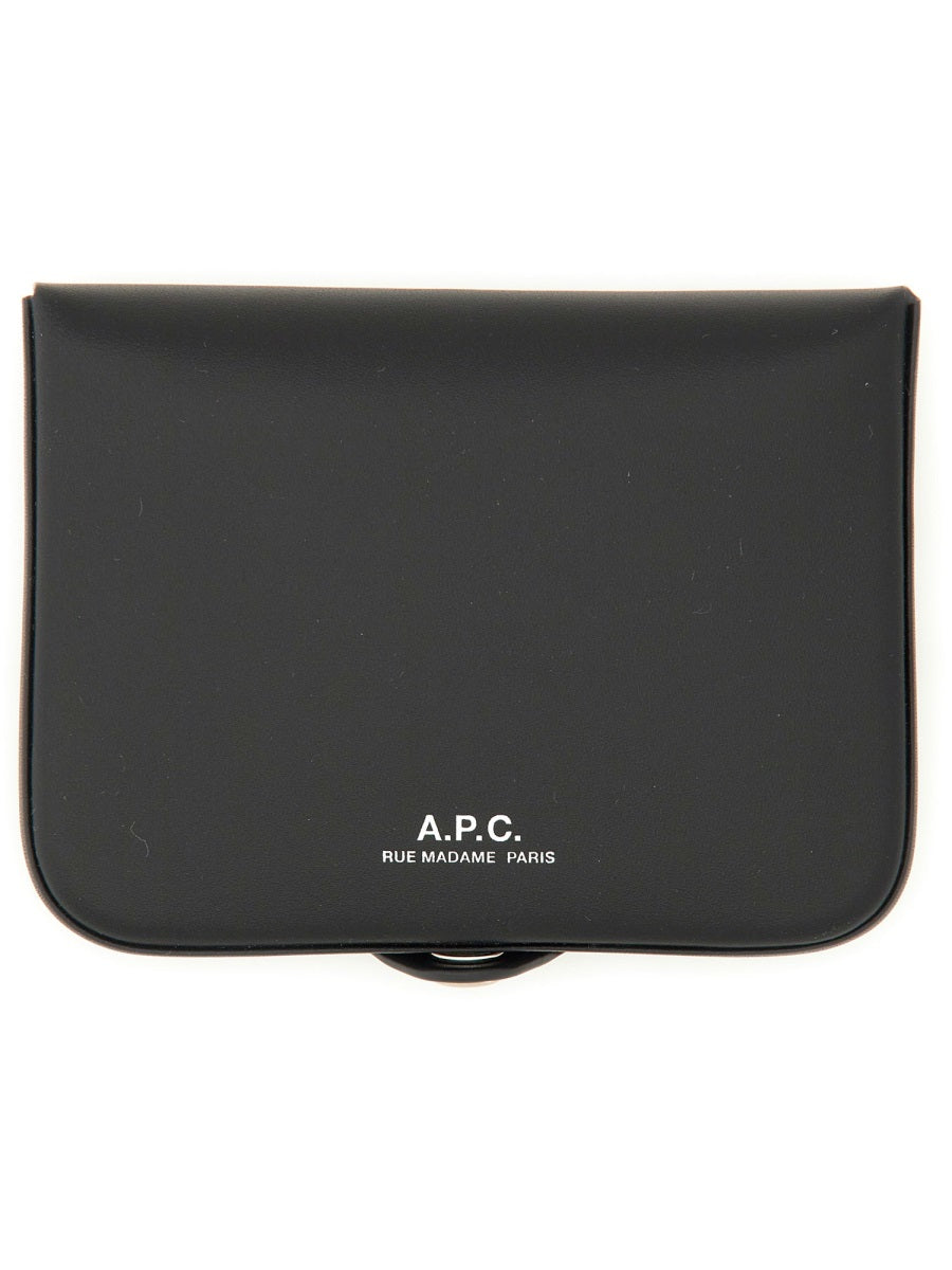 A.P.C. Men's Mini Leather Card Holder - Banlieue91 -