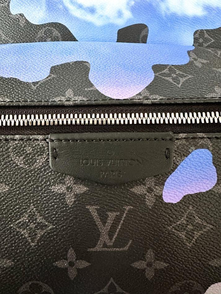Louis Vuitton Blue Monogram Eclipse Online Exclusive Discovery Backpack - Banlieue91