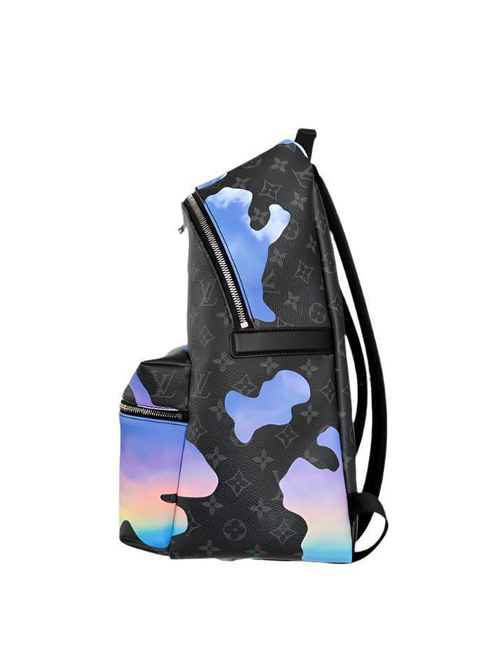 Louis Vuitton Blue Monogram Eclipse Online Exclusive Discovery Backpack - Banlieue91