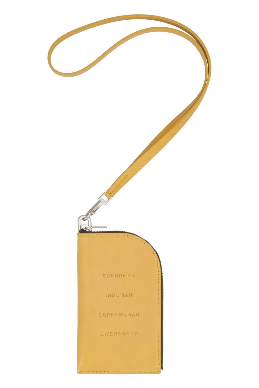 RICK OWENS Mini Leather Wallet with Zippered Closure - Banlieue91 -