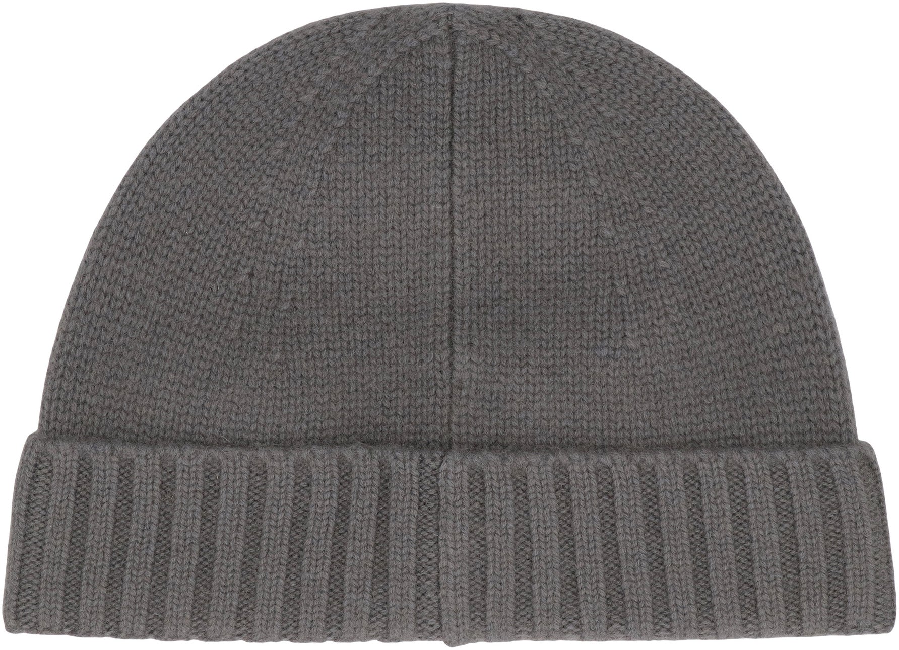 STONE ISLAND Cashmere Hat with Ribbed Cuff and Monochrome Logo - Banlieue91 -