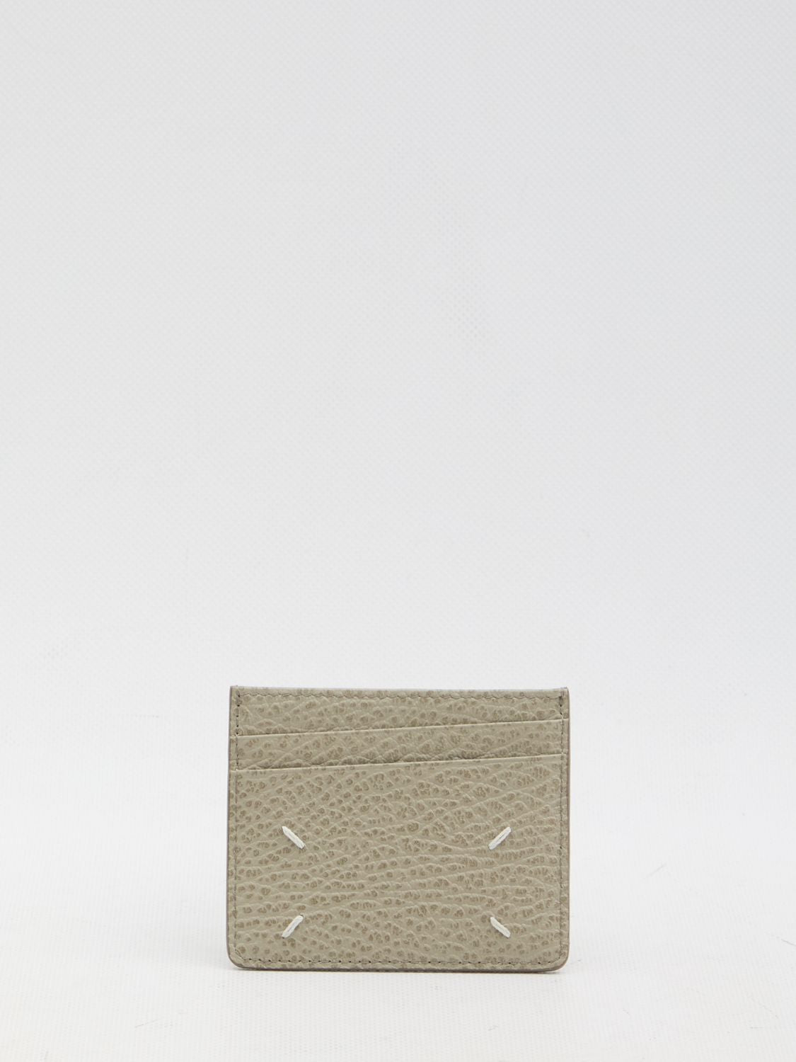 MAISON MARGIELA Grained Leather Mini Cardholder with Four Seams - Banlieue91 -