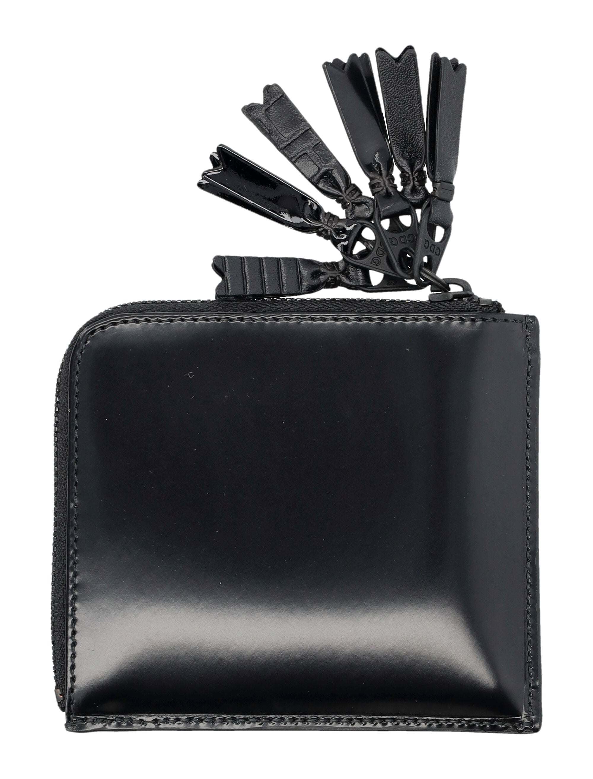 COMME DES GARÇONS WALLET Mini Zip Wallet with Charms - Fall/Winter 2025 - Banlieue91 -