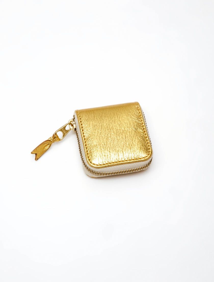COMME DES GARÇONS PLAY Mini Wallet - Gold Line for Men - Banlieue91 -