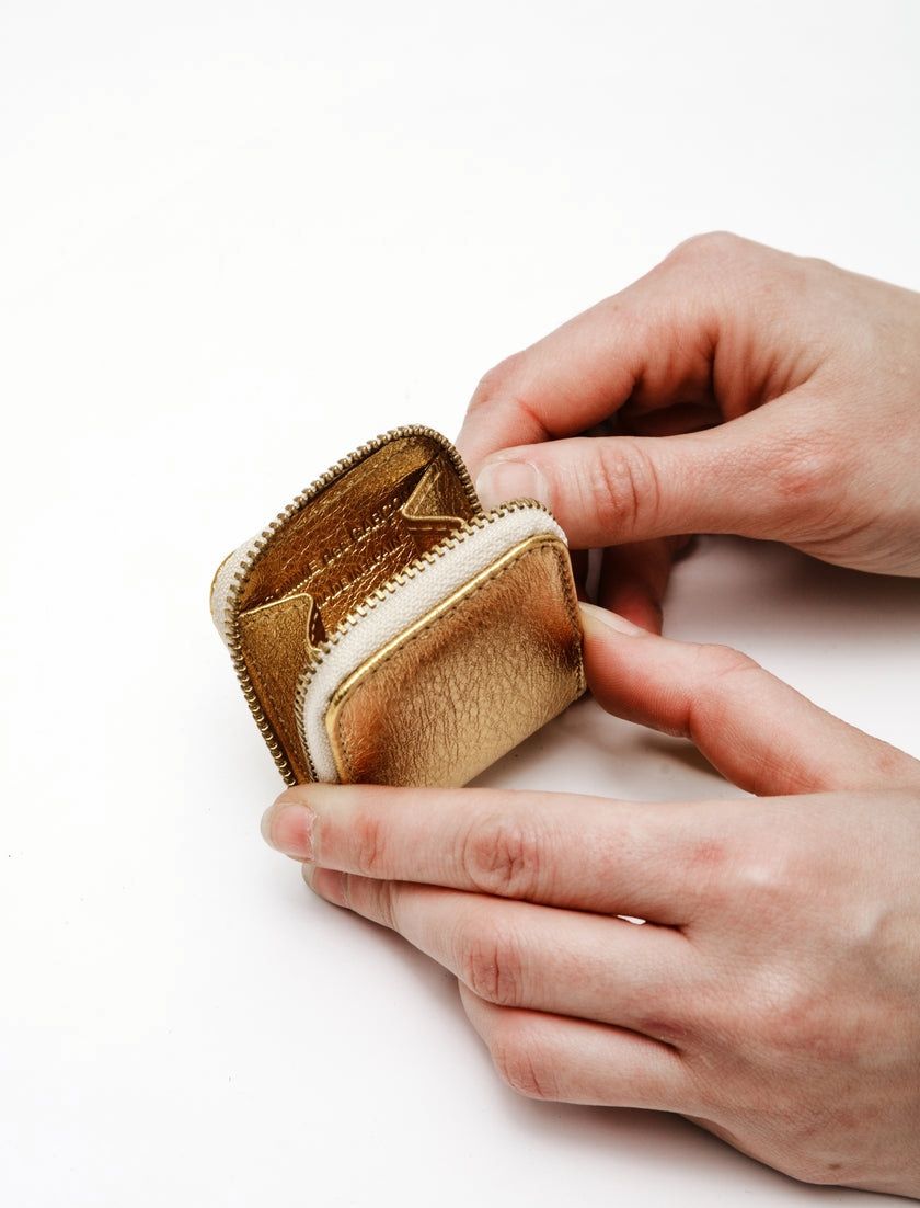 COMME DES GARÇONS PLAY Mini Wallet - Gold Line for Men - Banlieue91 -