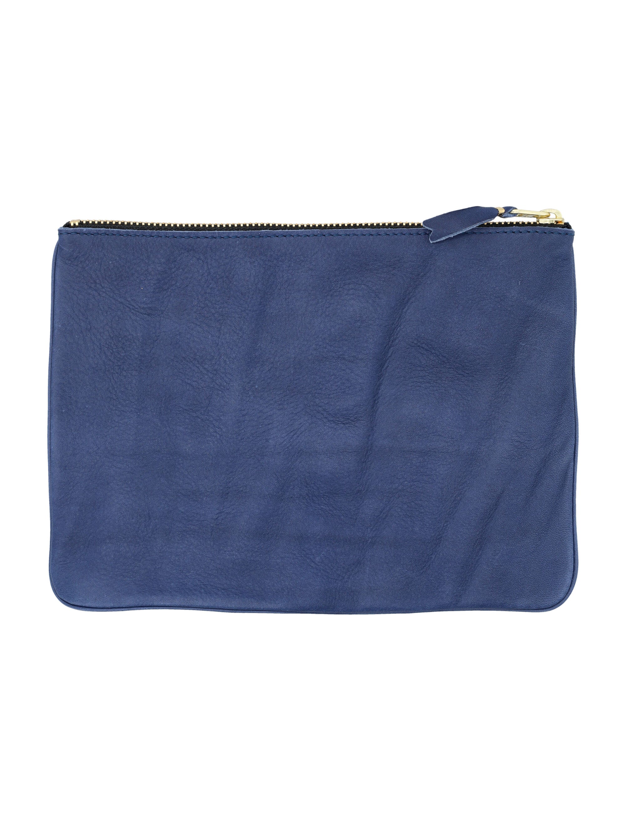 COMME DES GARÇONS WALLET Textured Leather Mini Pouch Handbag (16.5cm x 22cm) - Banlieue91 -
