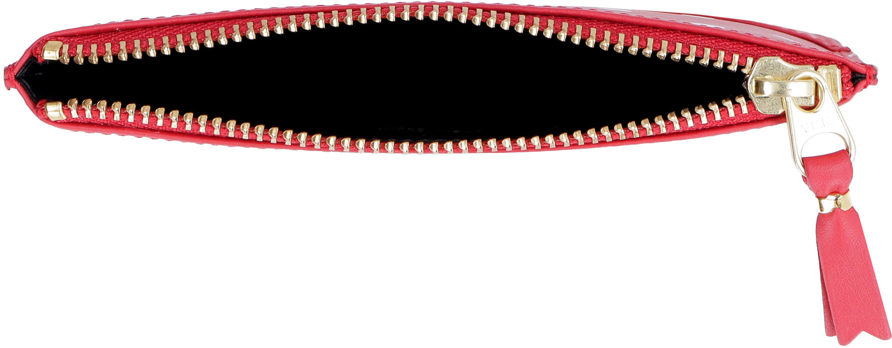 COMME DES GARÇONS WALLET Logo Detail Mini Flat Leather Pouch Handbag - Banlieue91 -