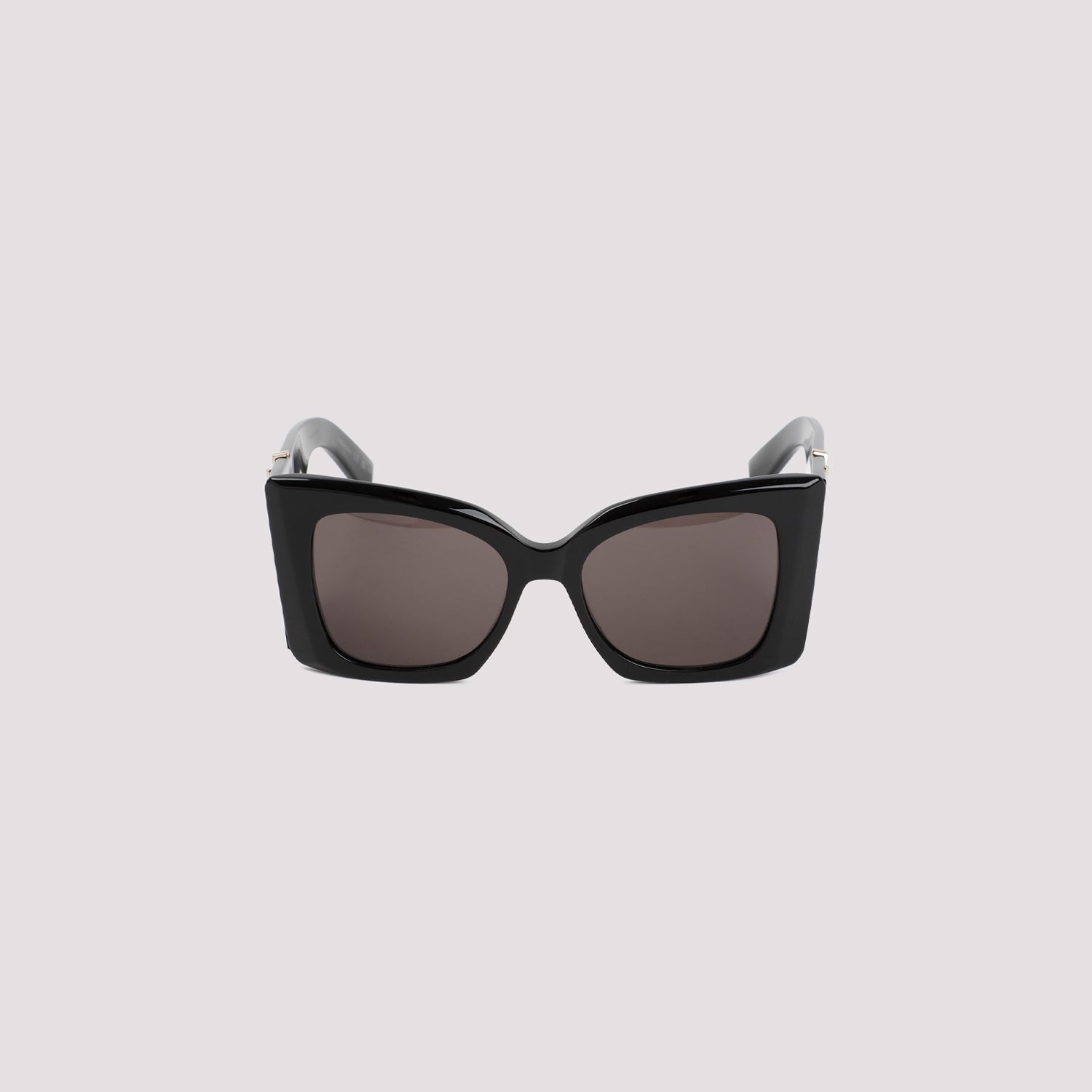 SAINT LAURENT Sleek Acetate Sunglasses with Gold Details - Banlieue91 -
