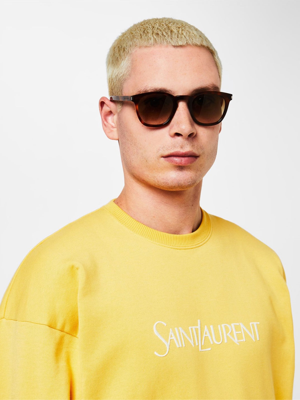 SAINT LAURENT SL28 Logo Sunglasses - 49mm Lenses - Banlieue91 -