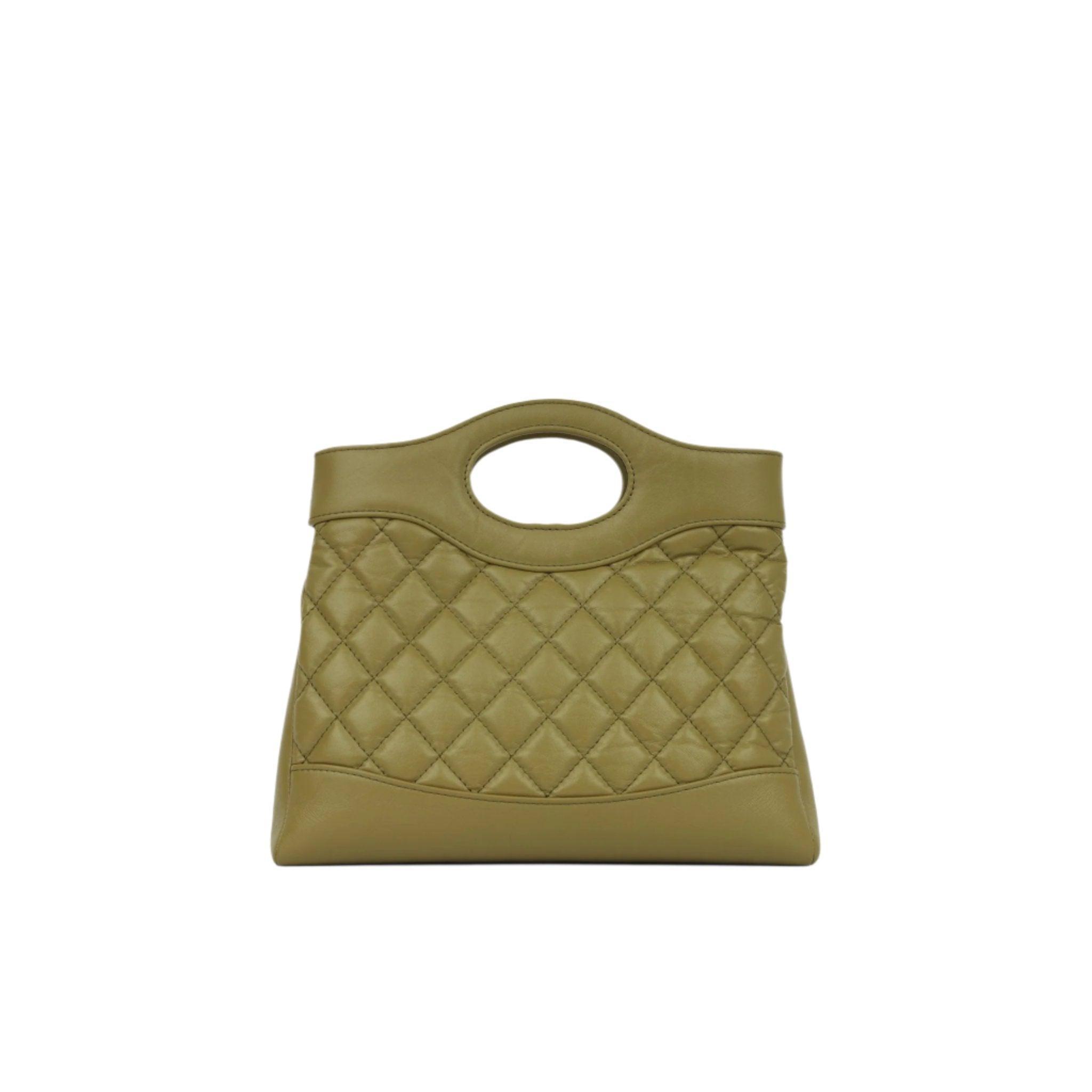 Chanel Shiny Crumpled Calfskin Quilted Mini 31 Shopping Bag - Banlieue91