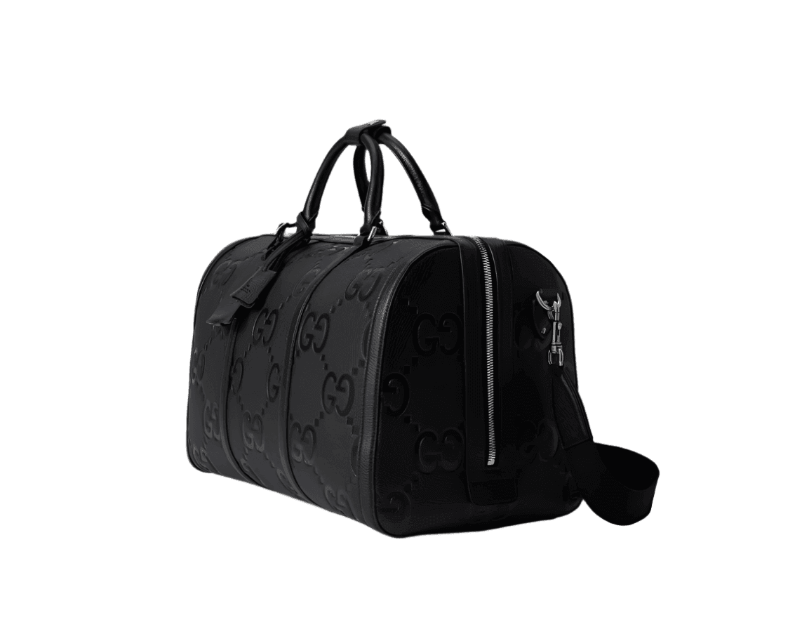 Gucci Duffle Bag Jumbo GG Embossed Leather Small - Banlieue91