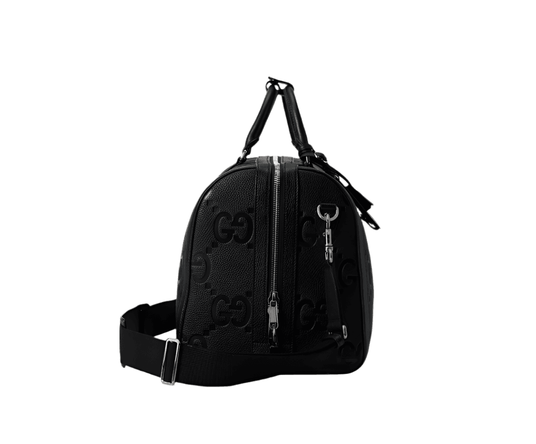 Gucci Duffle Bag Jumbo GG Embossed Leather Small - Banlieue91