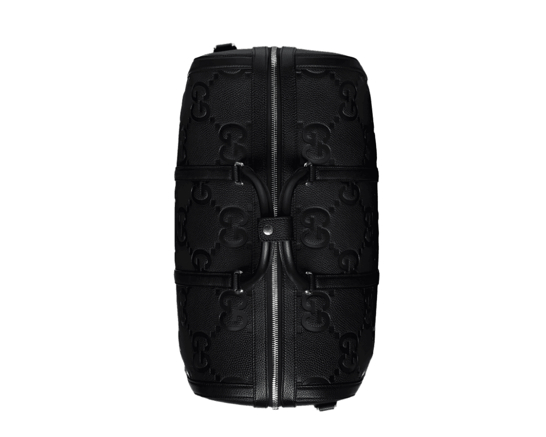 Gucci Duffle Bag Jumbo GG Embossed Leather Small - Banlieue91