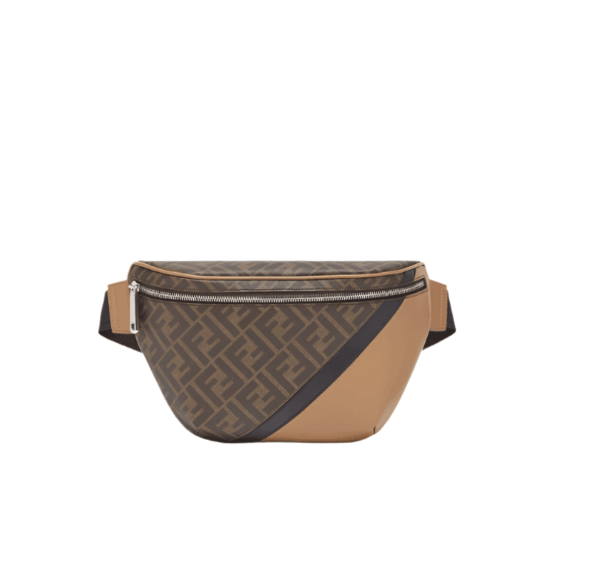 Fendi logo-print leather belt bag - Banlieue91