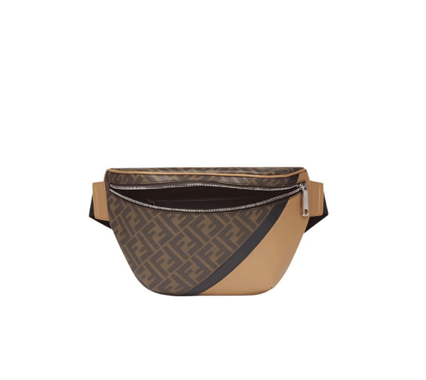 Fendi logo-print leather belt bag - Banlieue91
