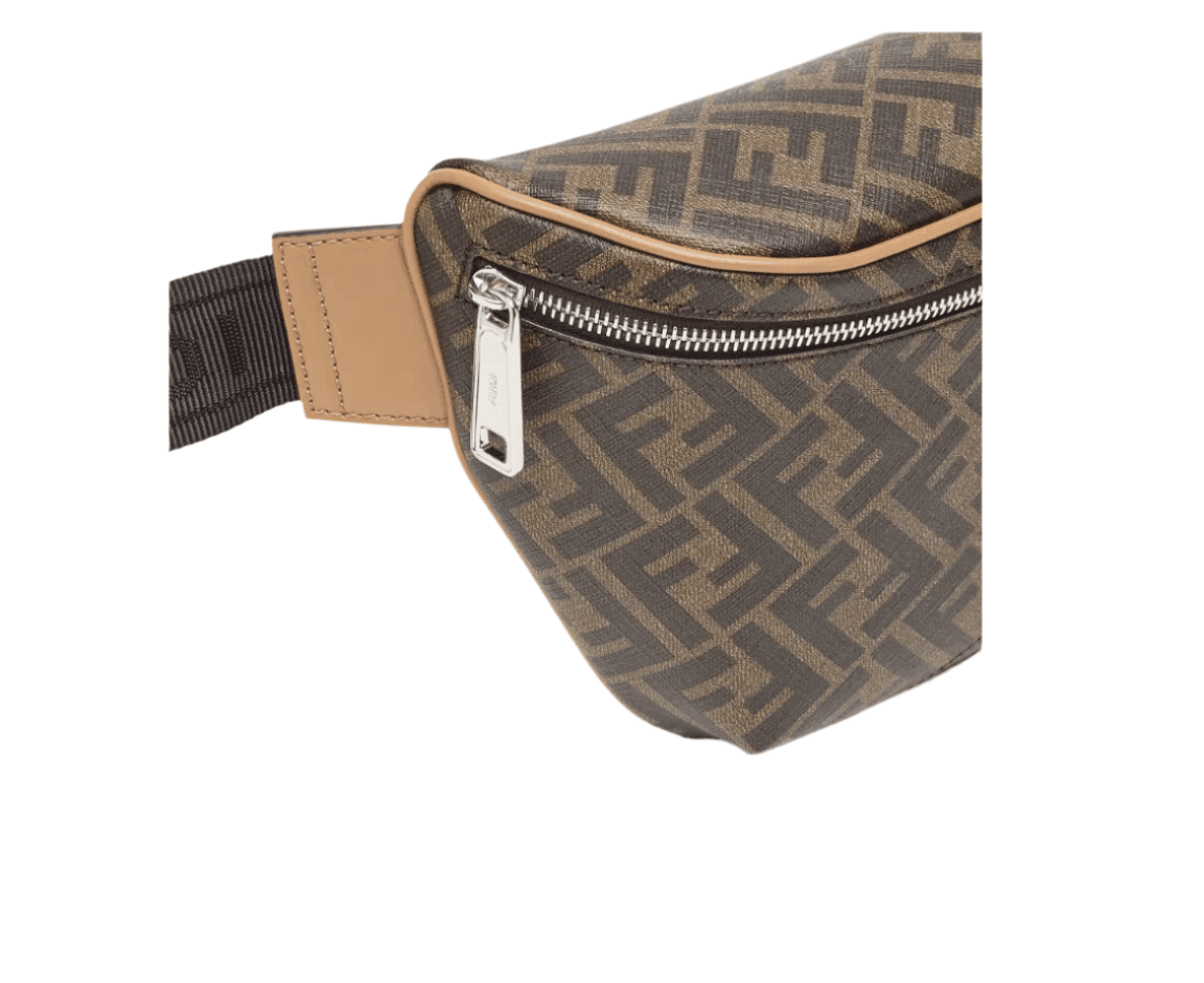 Fendi logo-print leather belt bag - Banlieue91