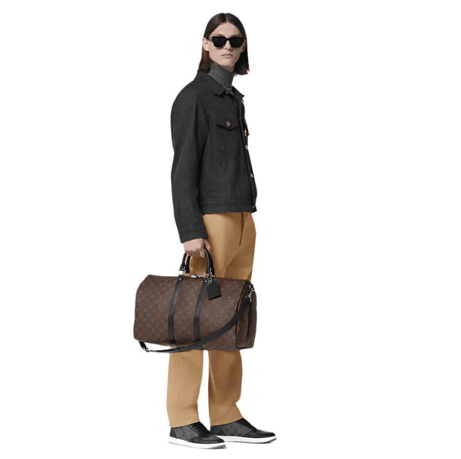 Louis-Vuitton Monogram Macasar Edition Keepall 55 Bandouliere - Banlieue91
