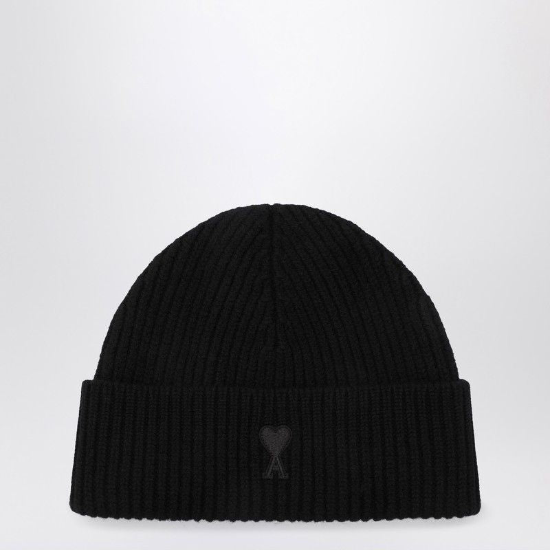 AMI PARIS Men's Wool Beanie Hat - Banlieue91 -