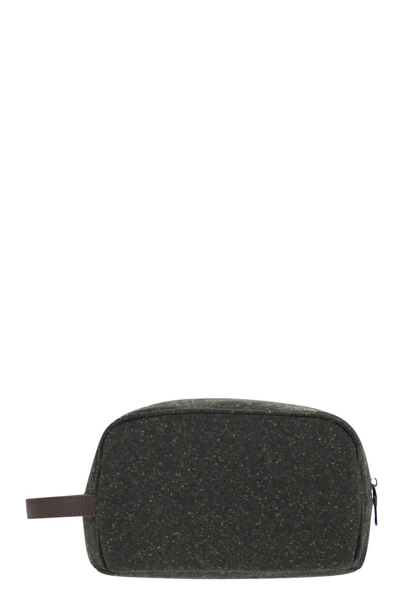 MC2 SAINT BARTH Mini Beauty Case - Tailored Donegal Wool Blend - Banlieue91 -