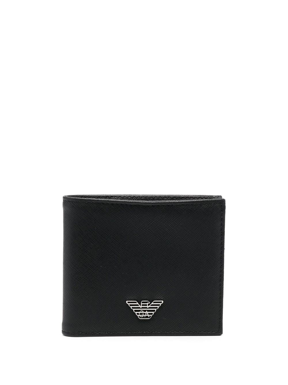 EMPORIO ARMANI Men's Mini Recycled Leather Bi-Fold Wallet - Banlieue91 -