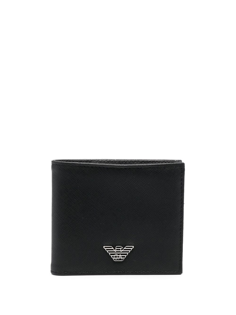EMPORIO ARMANI Men's Mini Recycled Leather Bi-Fold Wallet - Banlieue91 -