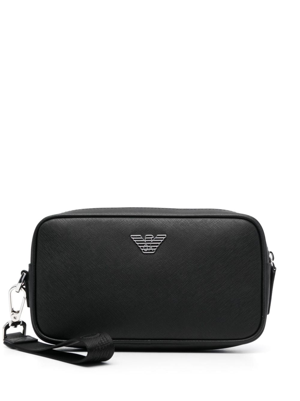 EMPORIO ARMANI Mini Textured Handbag with Silver Logo - Banlieue91 -