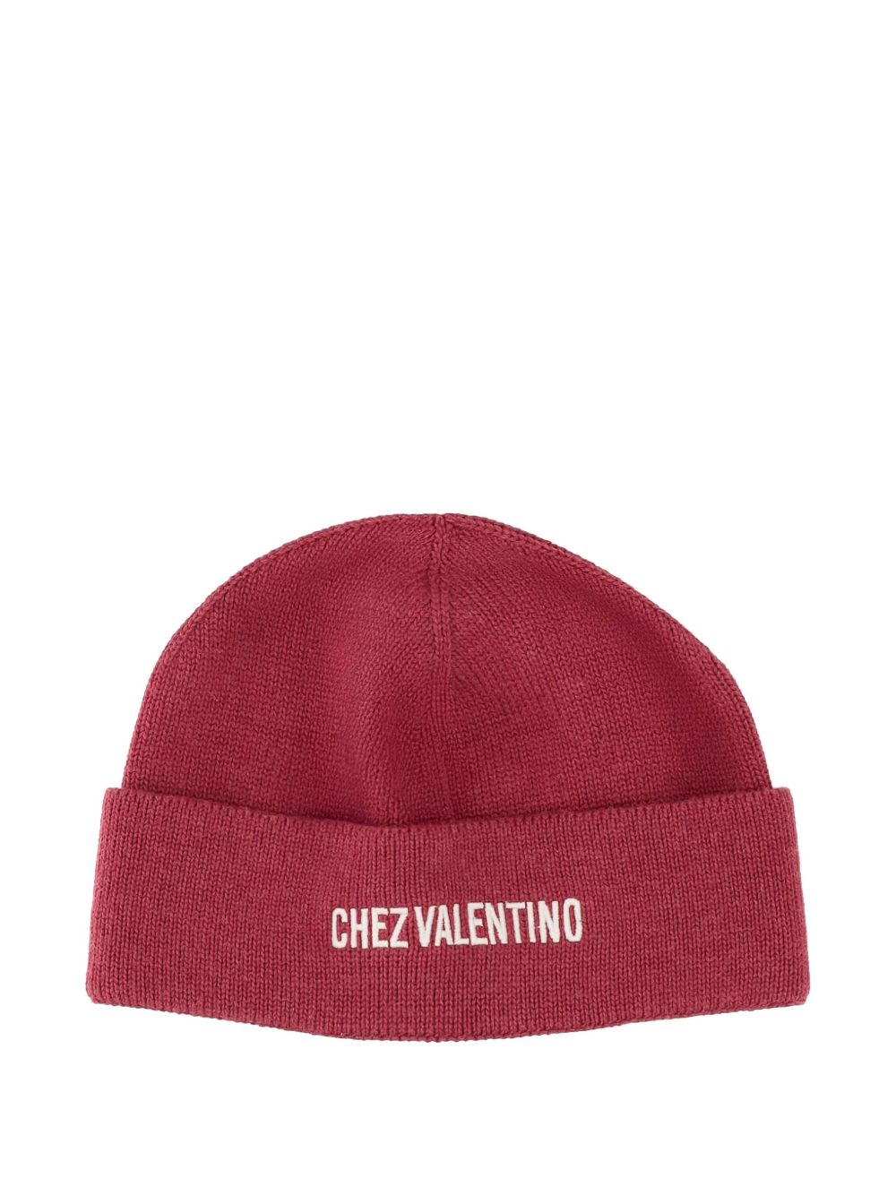 VALENTINO GARAVANI Ribbed Knit Cotton and Wool Beanie with Folded Cuff - Men's - Banlieue91 -