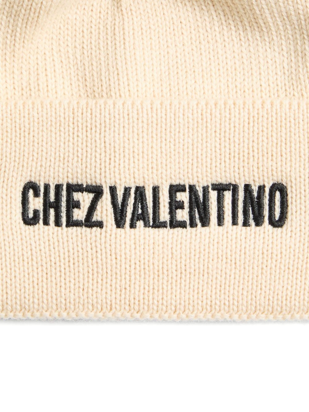 VALENTINO GARAVANI Ribbed Knit Beanie with Turn Up Brim - Banlieue91 -