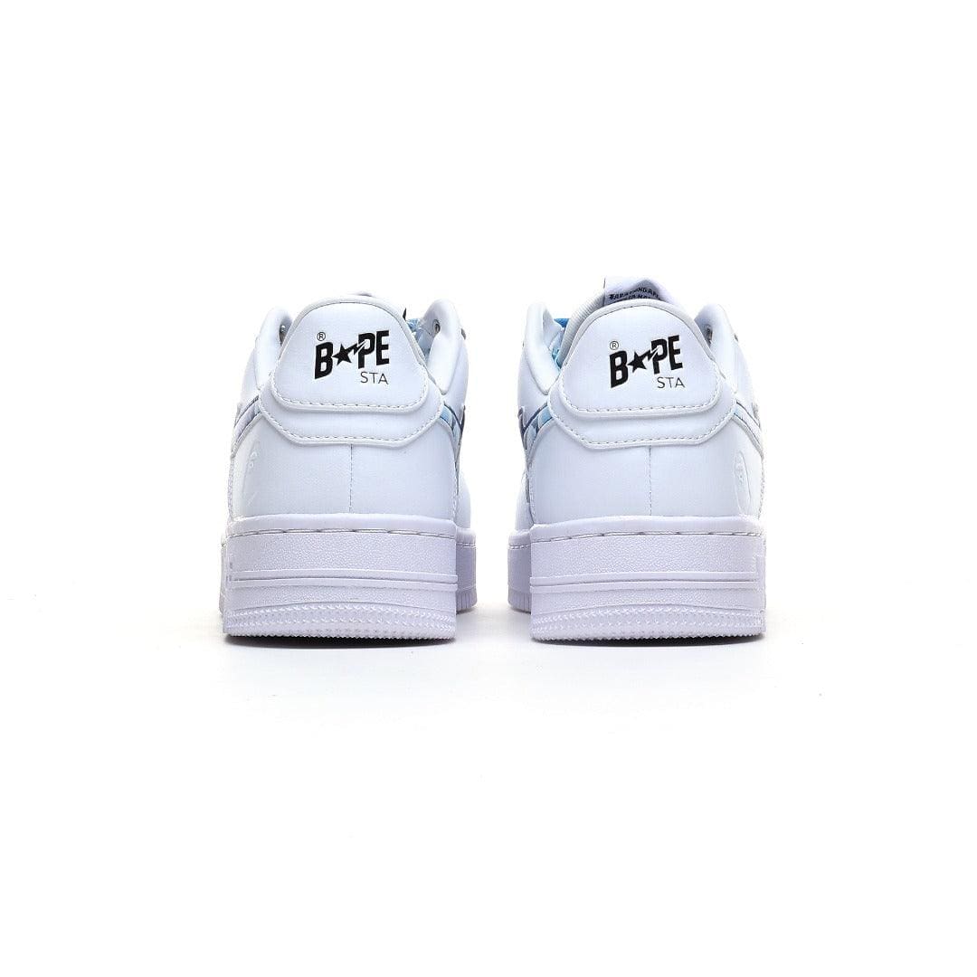 A Bathing Ape Bape Sta Low Camo White Blue Sneakers | Banlieue91