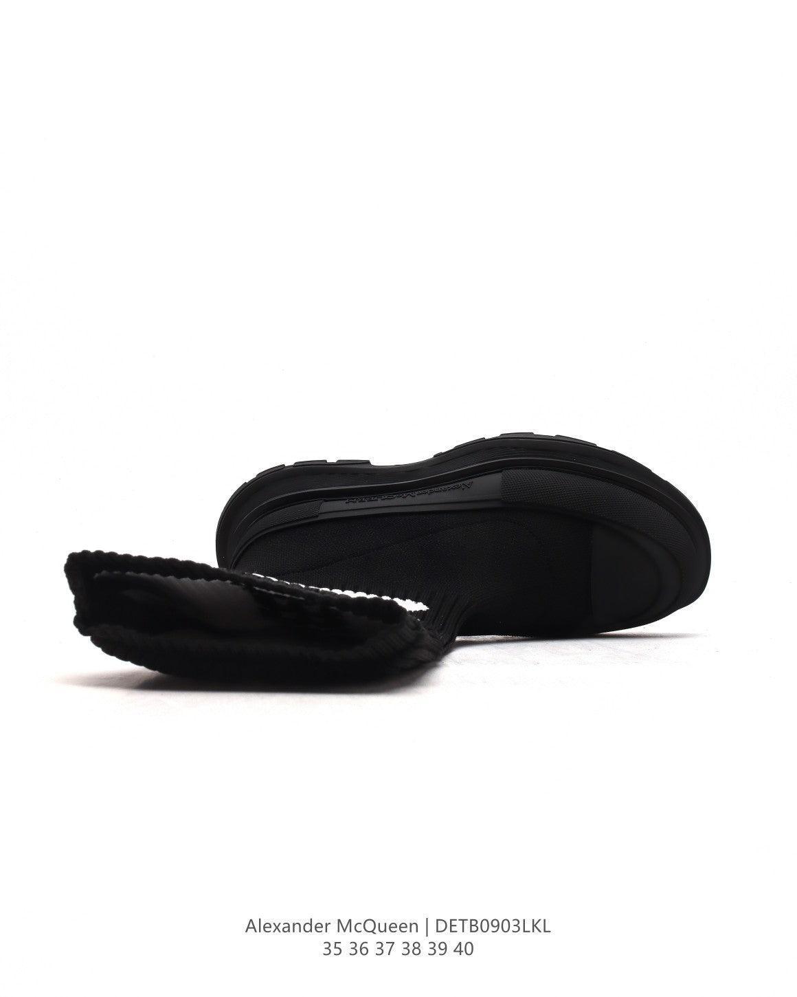Alexander McQueen Graffiti Knit Tread Slick Boot - Banlieue91