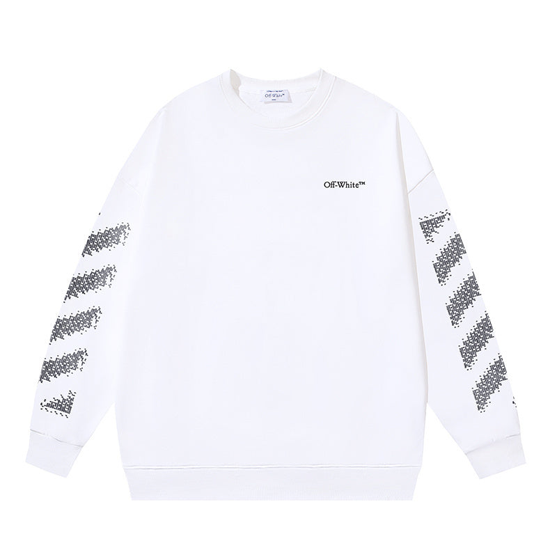 Off-White Off-White Scribble Diagram Crewneck Sweatshirt featuring a unique scribble diagram graphic print, made from premium cotton with a relaxed fit and classic crew neckline.