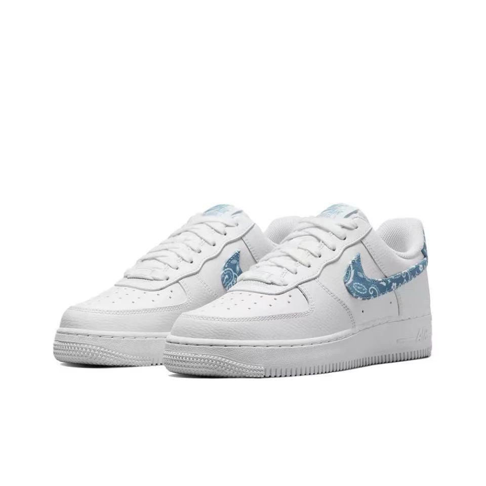Nike Air Force 1 Low 07 'Essential White Worn Blue Paisley' - Banlieue91