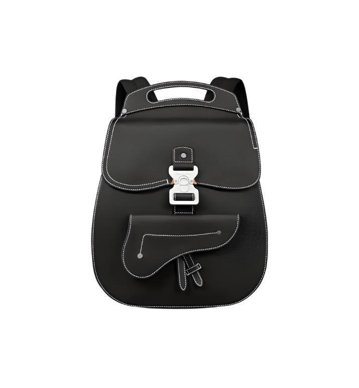 Dior Gallop Sling Bag Black Grained Calfskin - Banlieue91