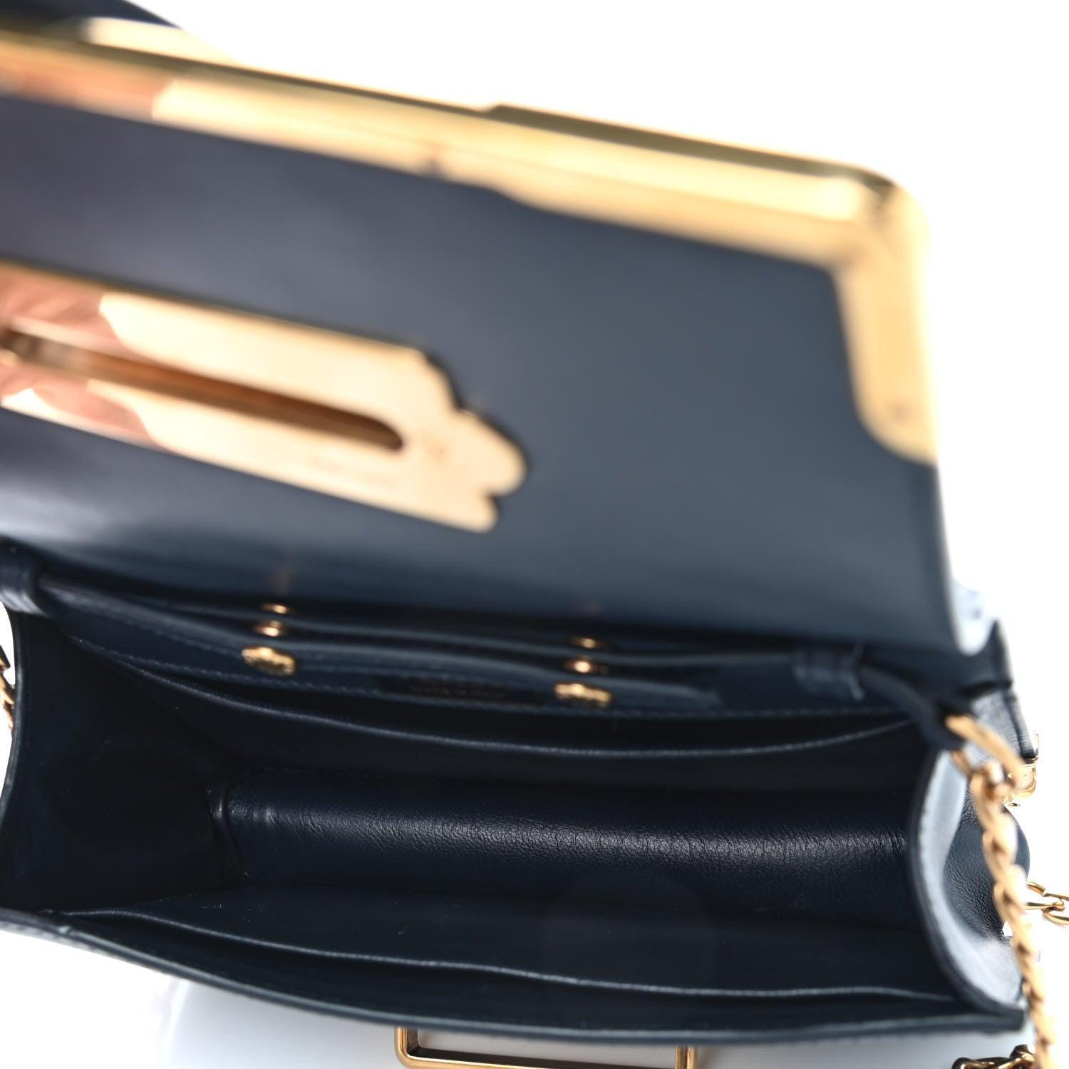 Prada City Calf Saffiano Astrology Cahier Bag Black - Banlieue91