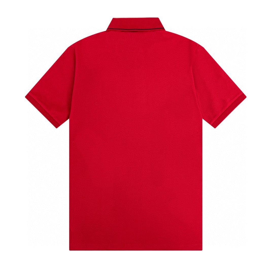 Burberry Red T-Shirt With Collar - Banlieue91
