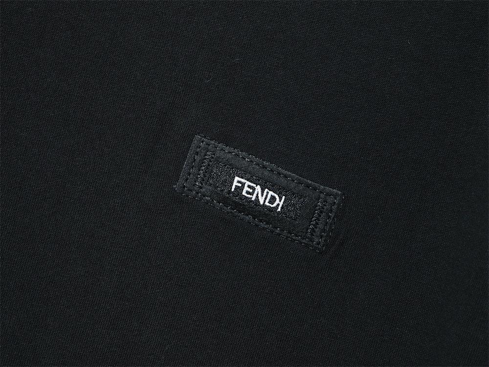 Fendi T-Shirt without Collar 'Black' - Banlieue91