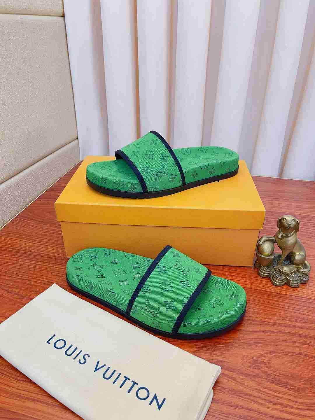 LV Sandals 'Green' - Banlieue91