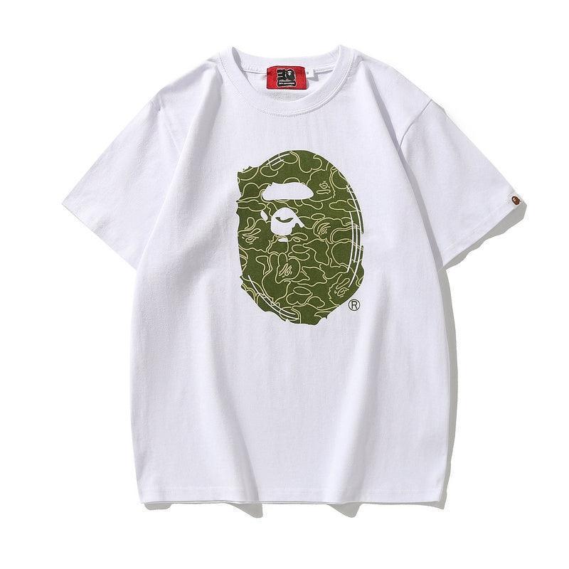 Bathing Ape White T-Shirt without Collar - Banlieue91