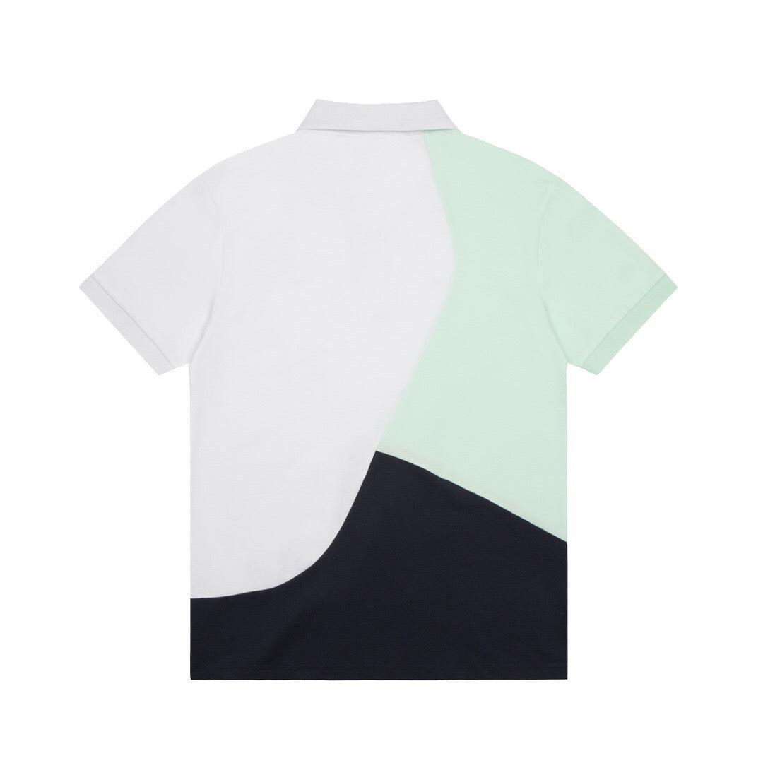 Lacoste T-Shirt with Collar 'White-Black-Green' - Banlieue91