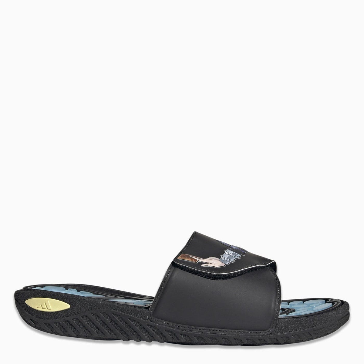 Adidas Originals Reptossage Hook And Loop Black/Blue Slides | Banlieue91