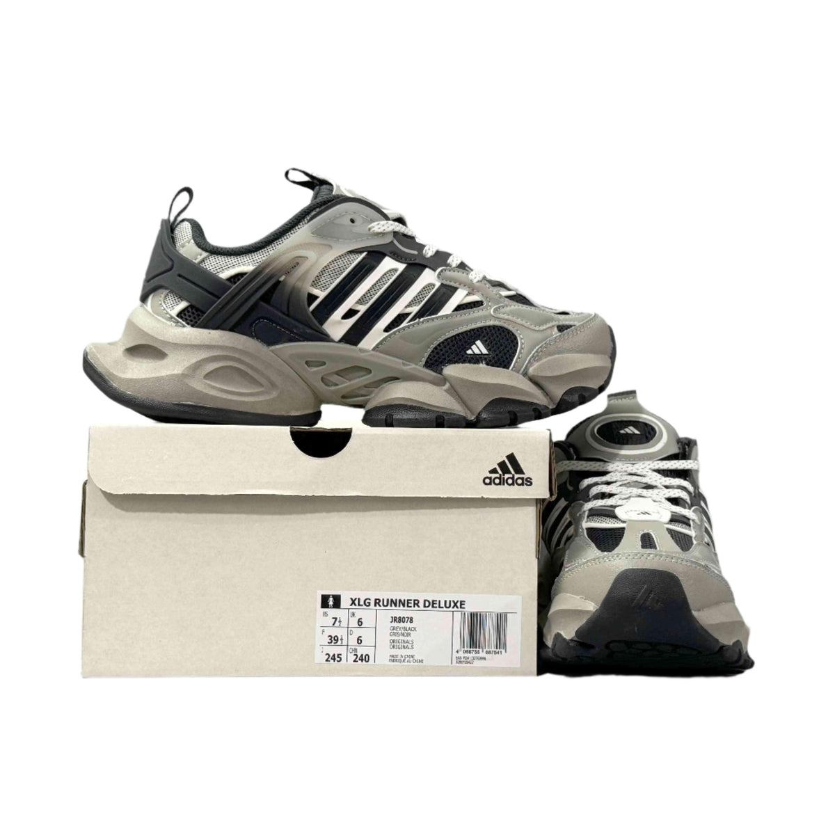 Adidas XLG Runner Deluxe 'Ash/Carbon Black' - Men's Lifestyle Sneakers | Banlieue91