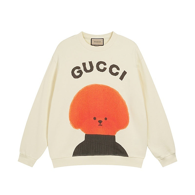 GUCCI Beige Cotton Jersey Sweatshirt New & Authentic