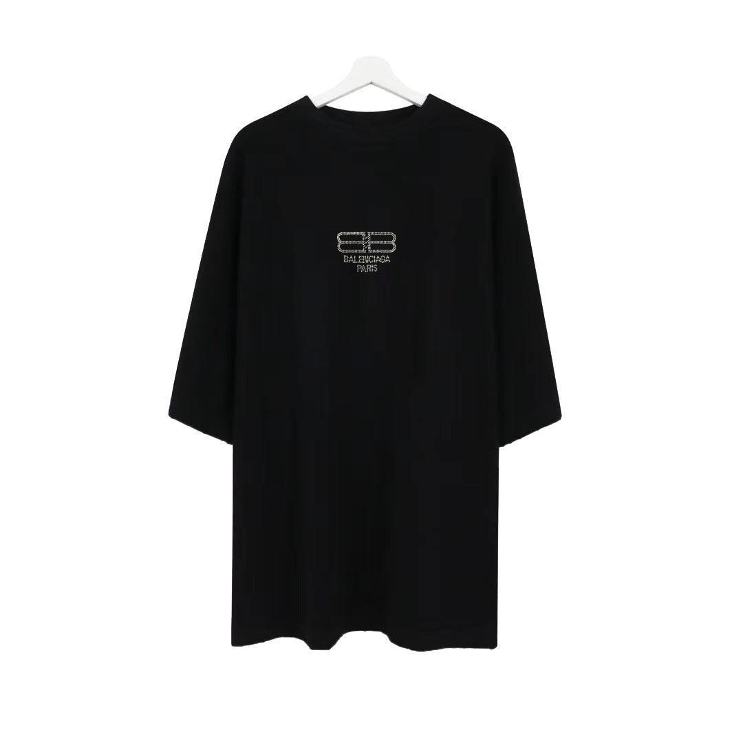 Balenciaga Black T-Shirt Without Collar - Banlieue91
